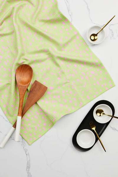 Speckle Green Kitchen Tea Towel