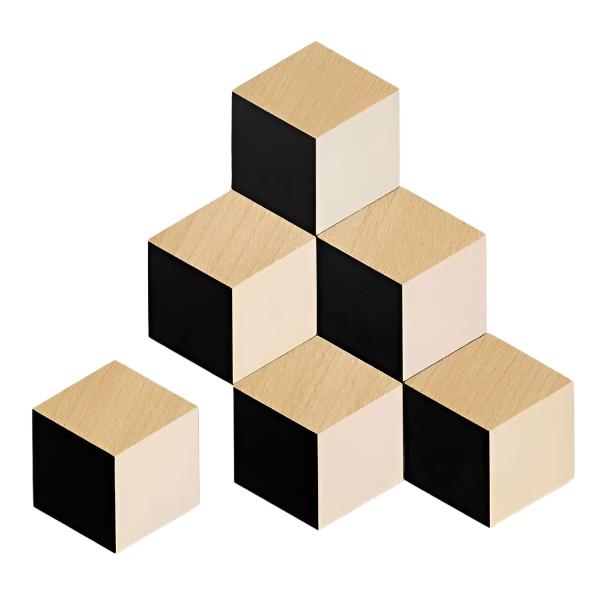 Table Tiles in Black & Beige