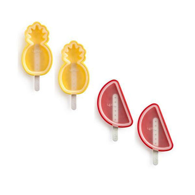 Tropical Fruit Popsicle Molds, 4 Molds