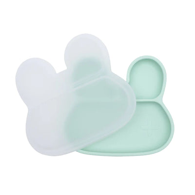 Bunny Stickie Plate in Mint