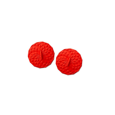 GIR, 2-Pack 4" Round Suction Lid in Red