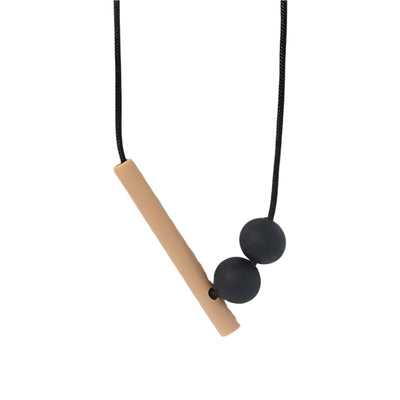 Charcoal Tilt Teething Necklace