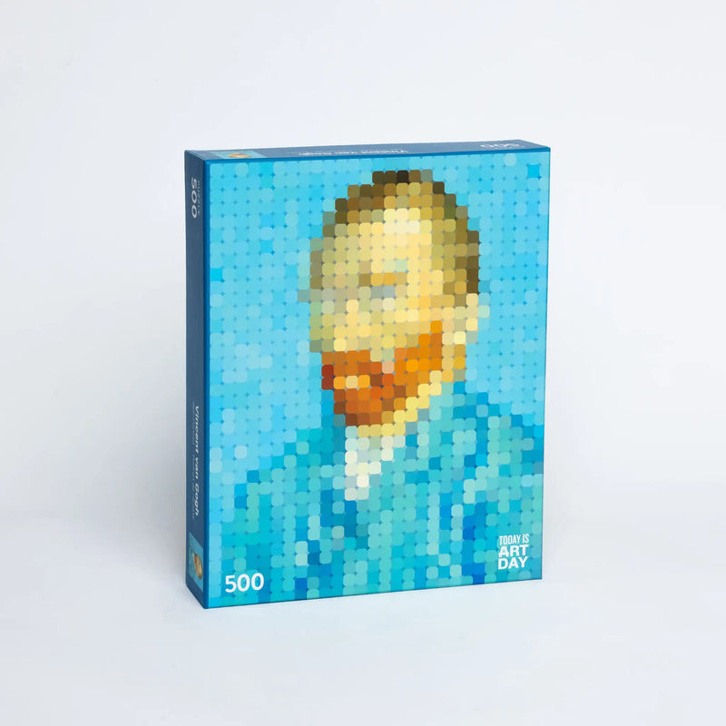 Pixel Art Puzzle, Vincent Van Gogh, Self-Portrait