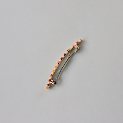 Nat + Noor, Jela Barrette Brown + Cream Checkered