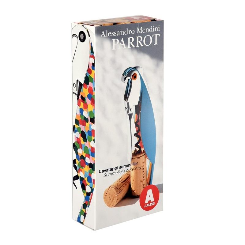 Alessi, Parrot Corkscrew in Blue