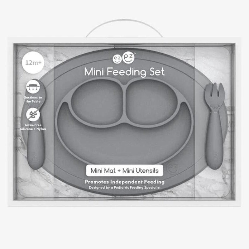Mini Feeding Set in Grey