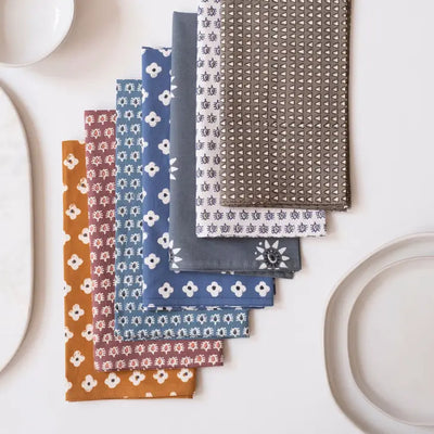 Uma Marsala Block Printed Napkins