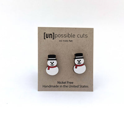 Snowman Earrings