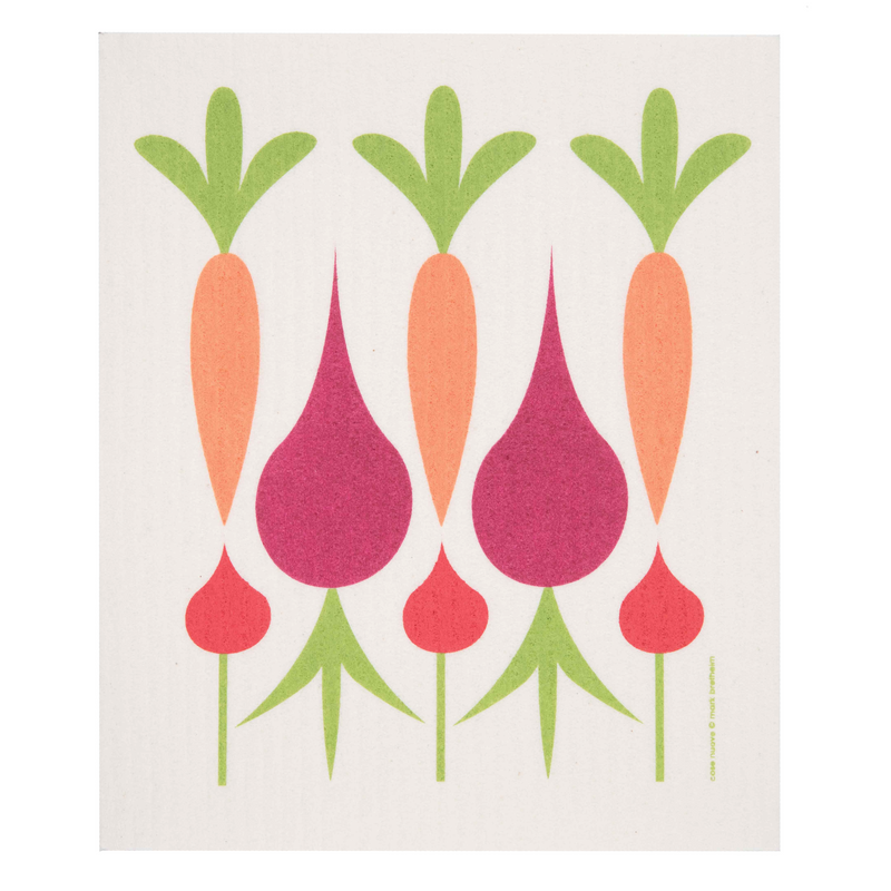 Swedish Dish Cloth - Carrots and Beets