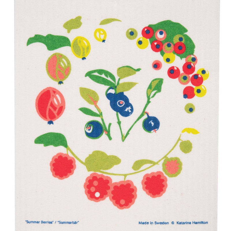 Swedish Dish Cloth, Summer Berries