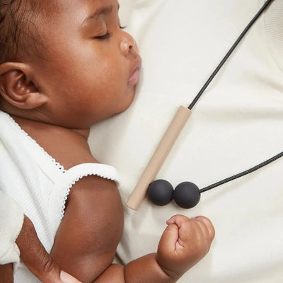 Charcoal Tilt Teething Necklace