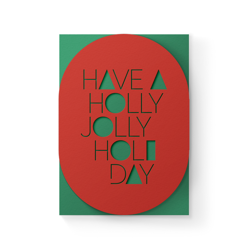 Jolly Holiday Greeting Card