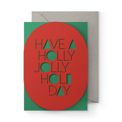 Jolly Holiday Greeting Card