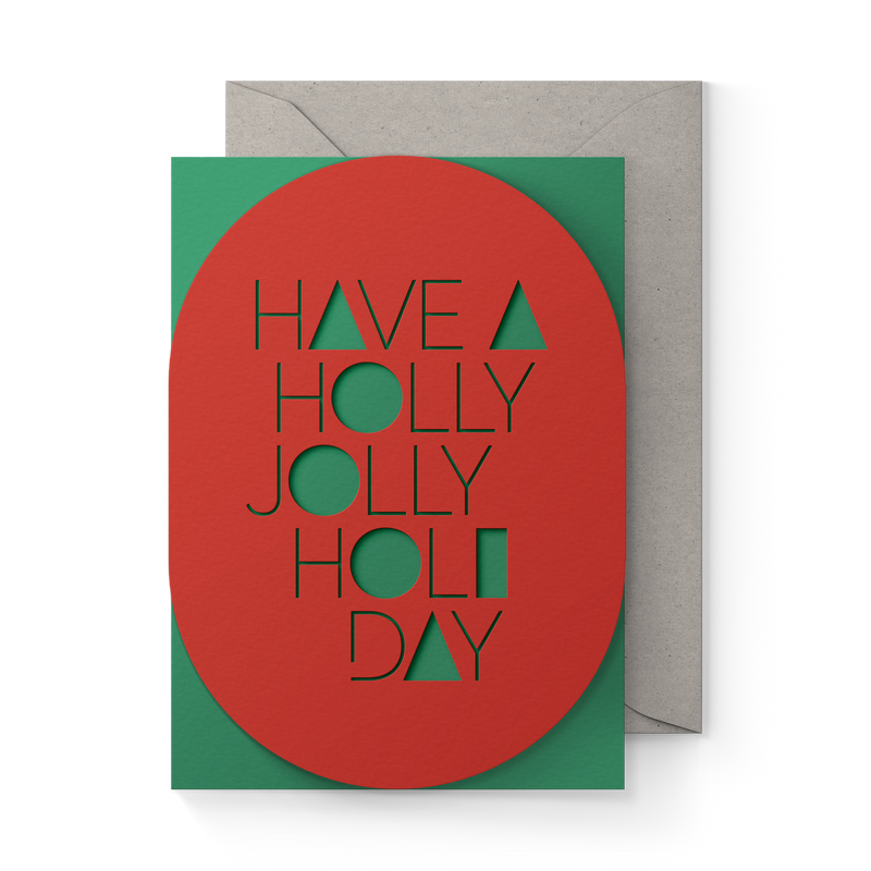 Jolly Holiday Greeting Card