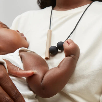 Charcoal Tilt Teething Necklace