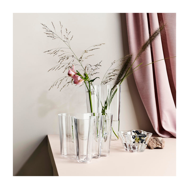 Iittala, Alvar Aalto Collection Vases in Cranberry