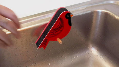Perched Bird Sponges, Set of 4