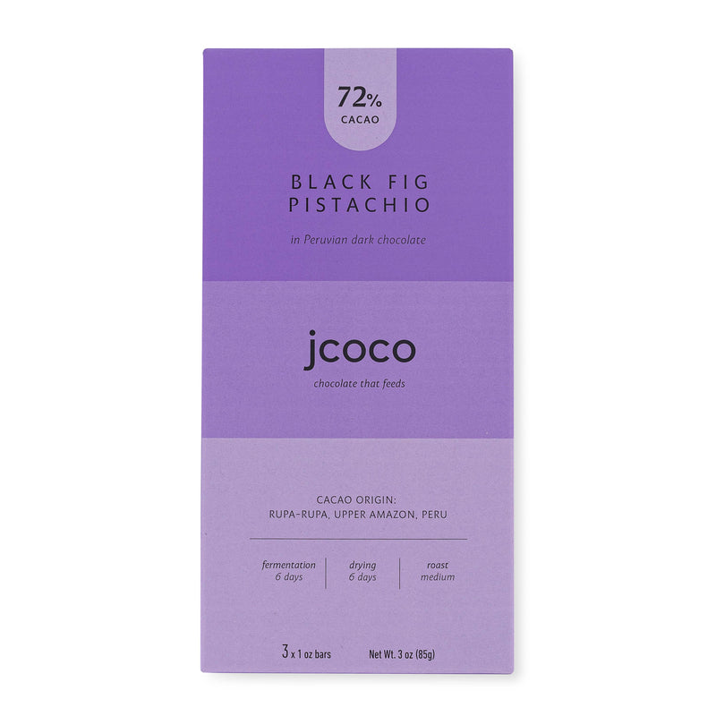Black Fig Pistachio Chocolate Bar