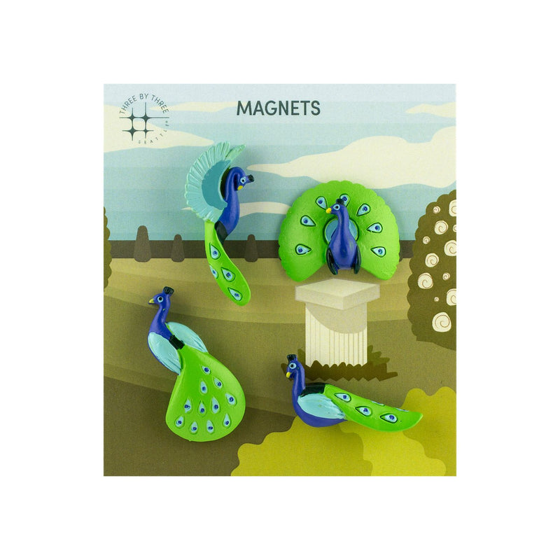 Polyresin Animal Magnets - Peacocks