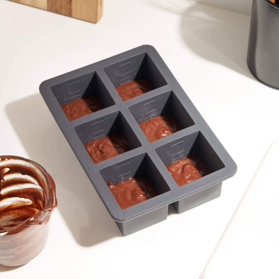 Cup Cube, 6 Cube Tray in Charcoal