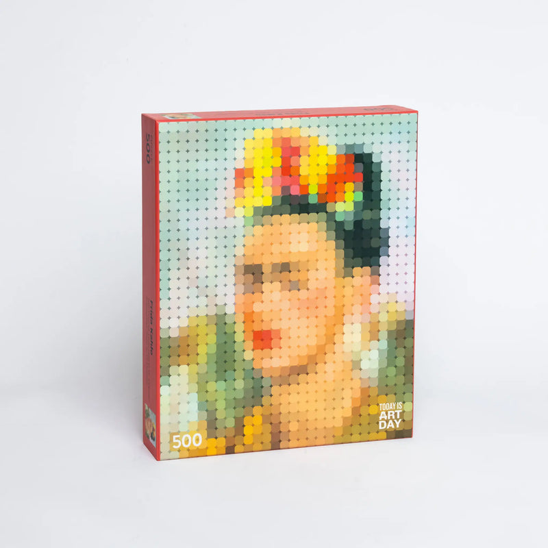 Pixel Art Puzzle, Frida Kahlo, Self Portrait