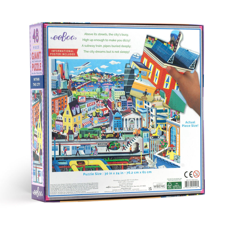 Within the City 48 Piece Giant Puzzle