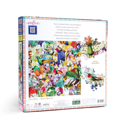 Hummingbirds and Gems 1000 Piece Puzzle