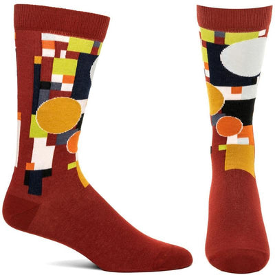 Frank Lloyd Wright Coonley Playhouse Socks, Red