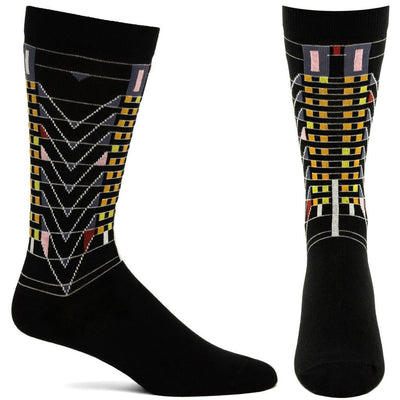 Frank Lloyd Wright, Tree of Life Socks, black