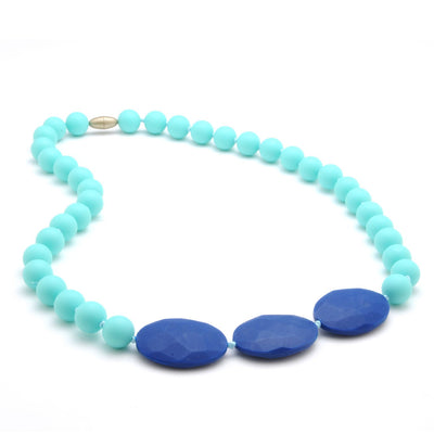 Chewbeads, Greenwich Teething Necklace in Turquoise