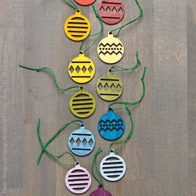 Alpine Tree Ornaments Set of 24 - Baubles