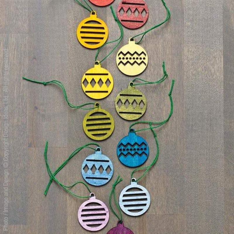 Alpine Tree Ornaments Set of 24 - Baubles