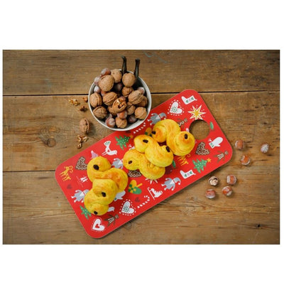 Holiday Ornaments Round Tray