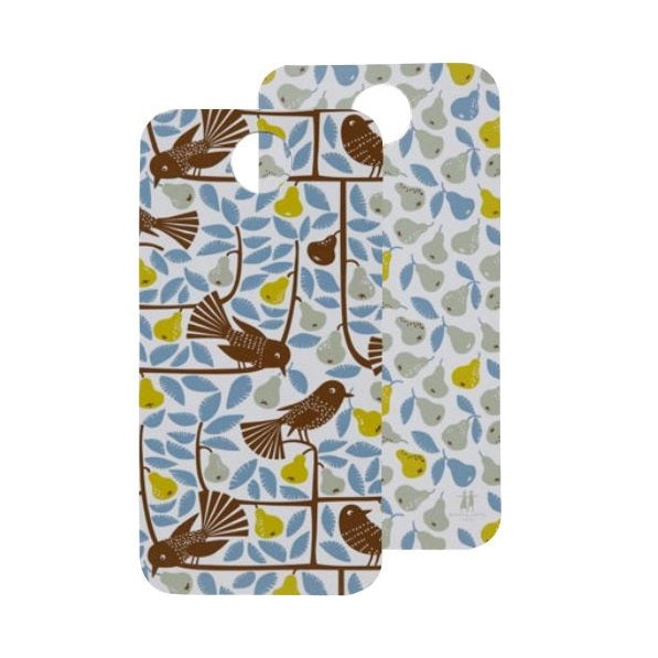 Pears and Birds Reversible Cutting Board