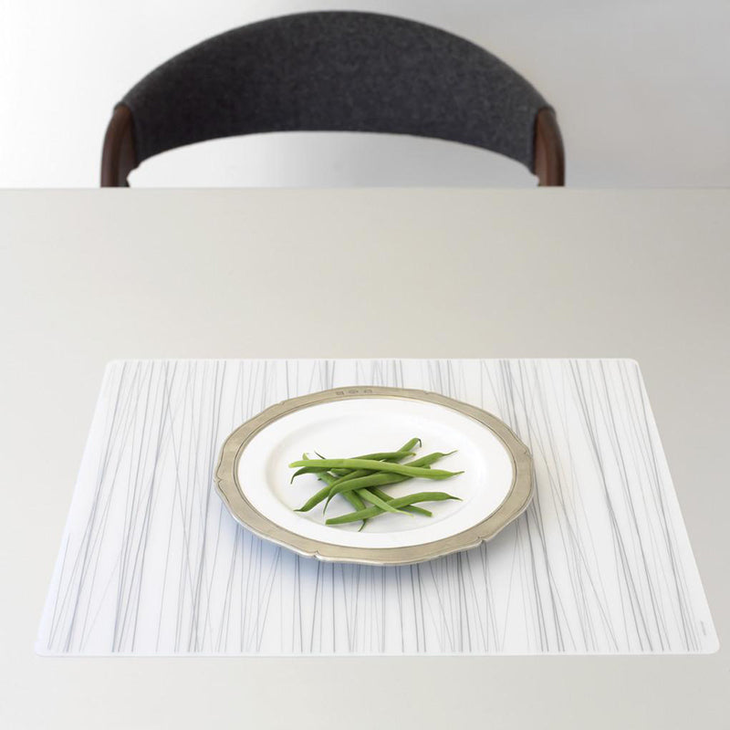 Silicone Placemat, Stream in Silver