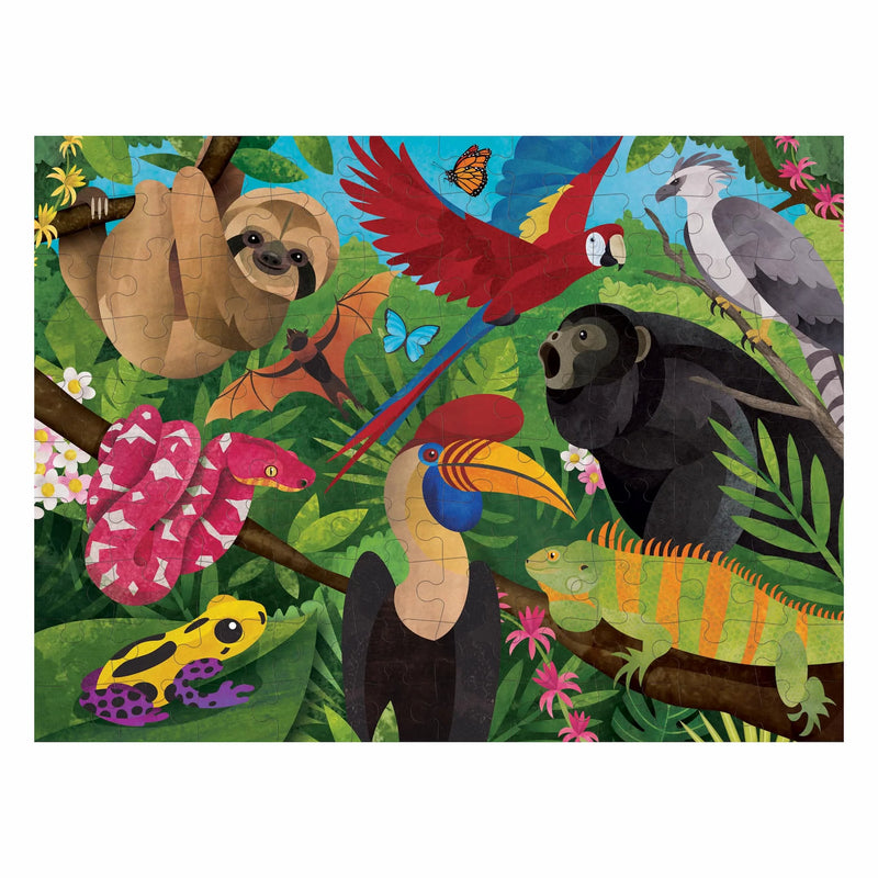 Rainforest Above & Below 100 Piece Double-Sided Puzzle