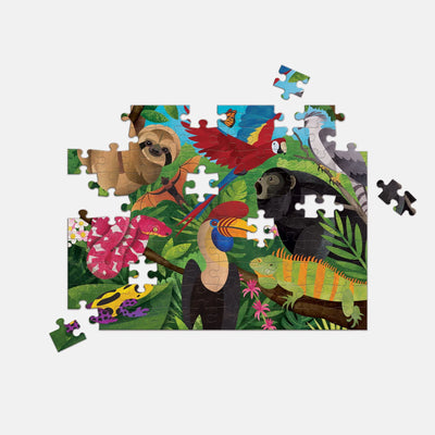 Rainforest Above & Below 100 Piece Double-Sided Puzzle