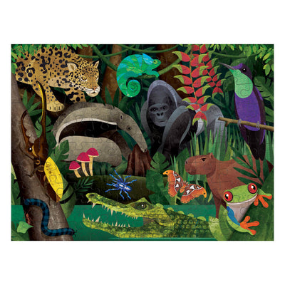 Rainforest Above & Below 100 Piece Double-Sided Puzzle