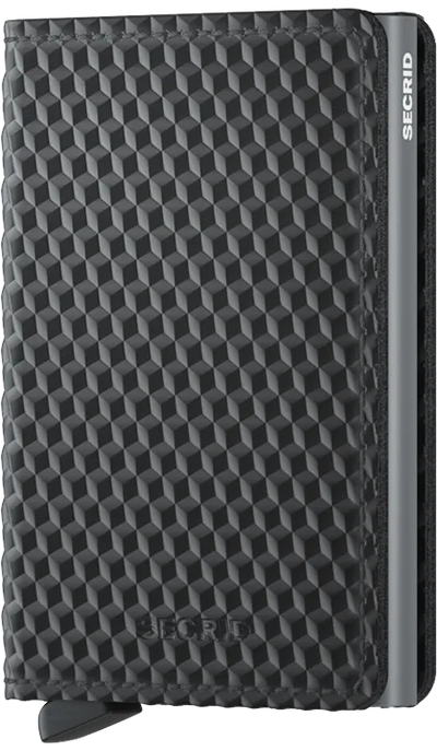 Slimwallet Cubic Black-Titanium, by Secrids
