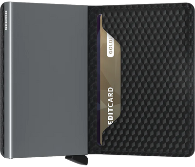 Slimwallet Cubic Black-Titanium, by Secrids