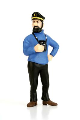 Tin Tin Figurine, Captain Haddock with Binoculars