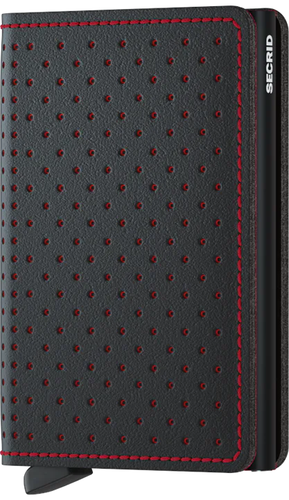 Slimwallet Perforated Black-Red, by Secrids