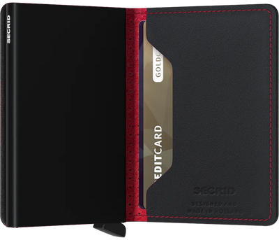 Slimwallet Perforated Black-Red, by Secrids