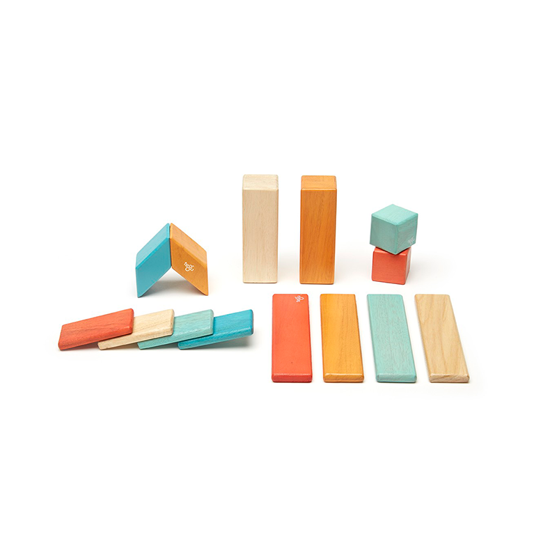 sunset block set of 4 wooden block set kids toy