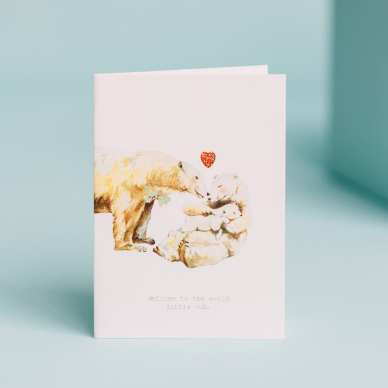 Tokyo Milk, Welcome to the World Little Cub Greeting Card