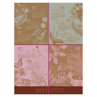 Le Jacquard Français, 2023 Calendar Tea Towel