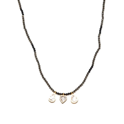 Wythe Necklace with Gold Pyrite