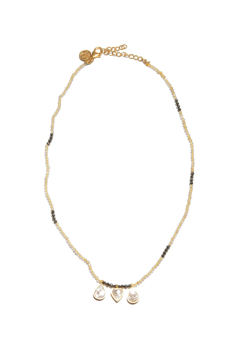 Wythe Necklace with Rutile Quartz