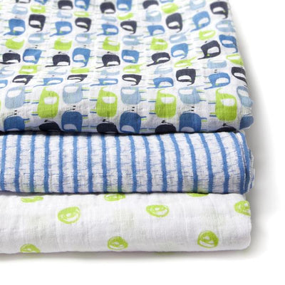 Blue Elephant Swaddle Pack