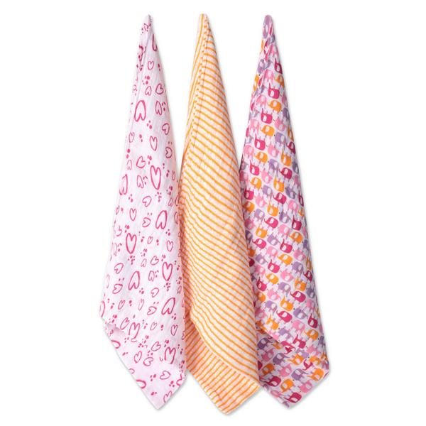 Pink Elephant Swaddle Pack